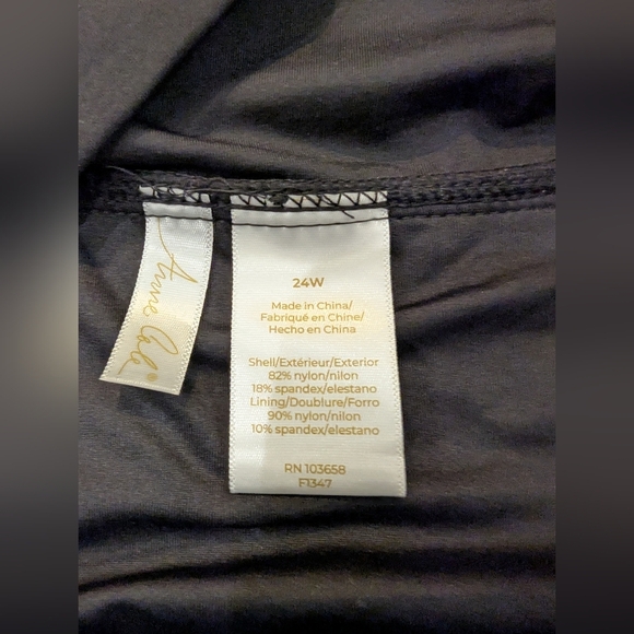 Anne Cole Full-coverage miniskirt with built-in bikini swim bottom Sz24W - Picture 8 of 11